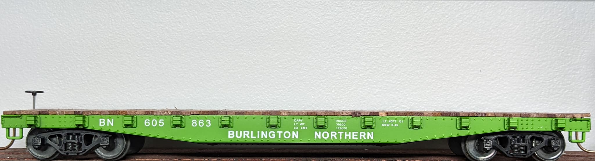 Burlington Northern Flat Car.