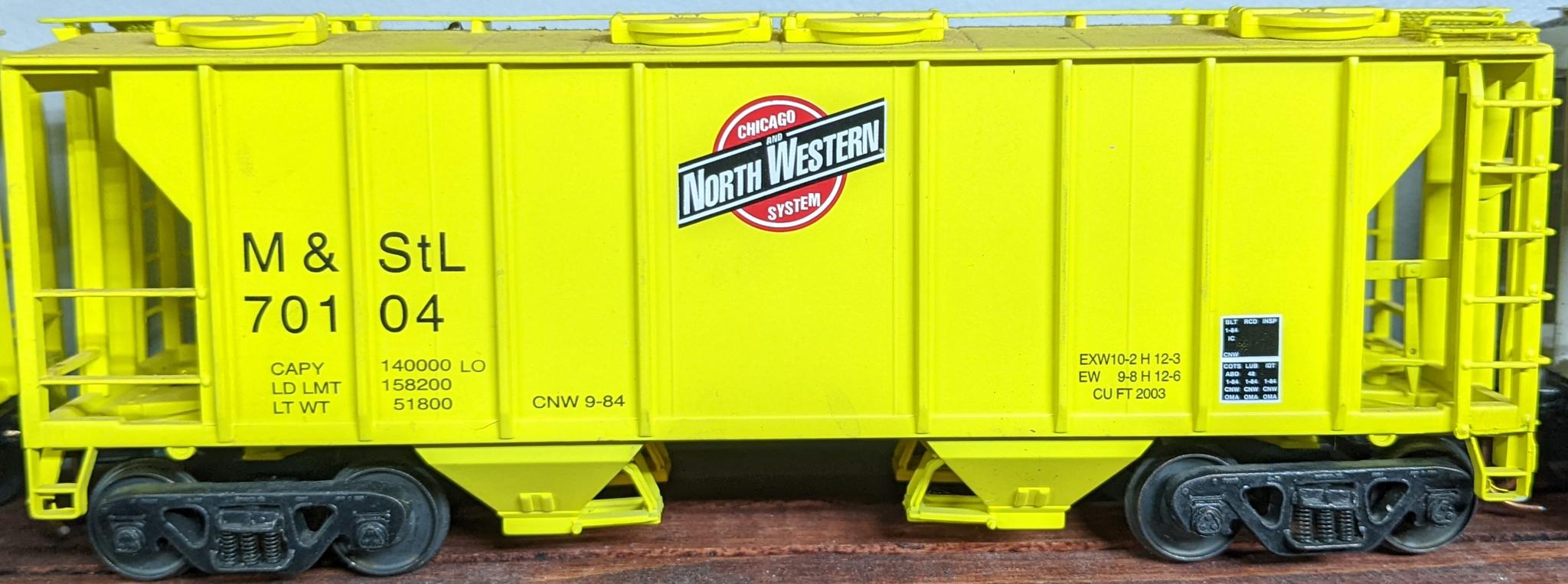 M&StL 2 Bay Covered Hopper